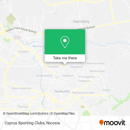 Cyprus Sporting Clubs map