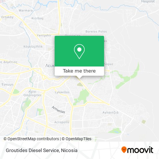 Groutides Diesel Service map
