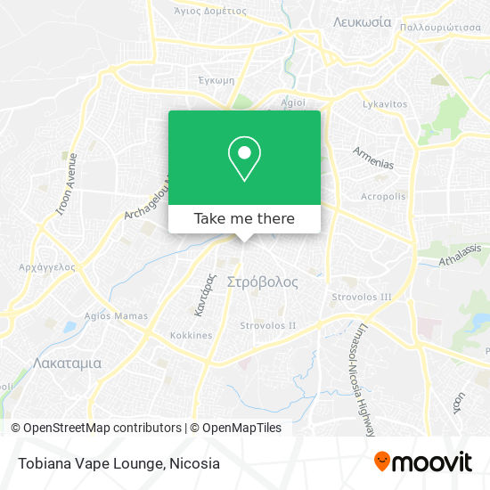 Tobiana Vape Lounge map