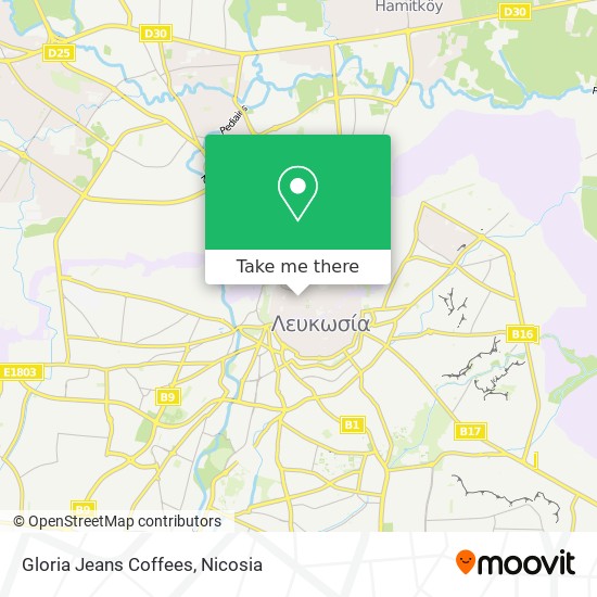 Gloria Jeans Coffees map