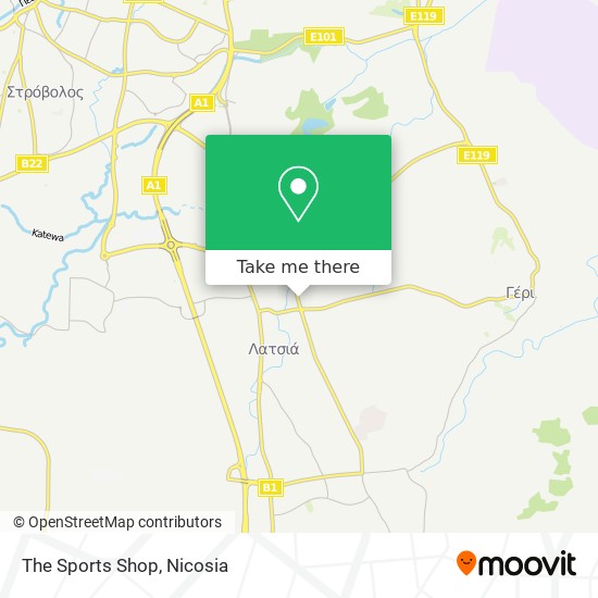 The Sports Shop map