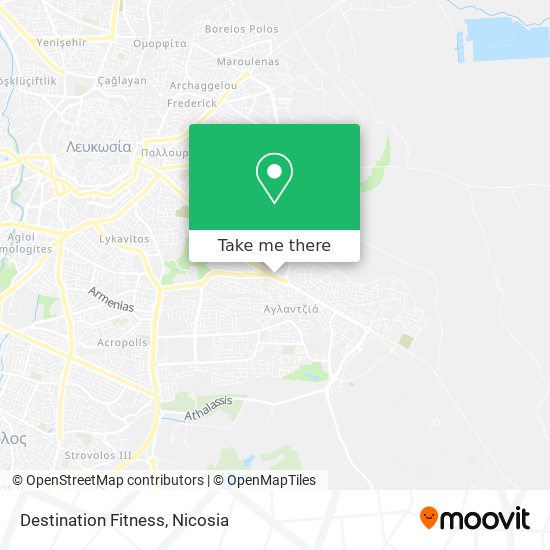 Destination Fitness map