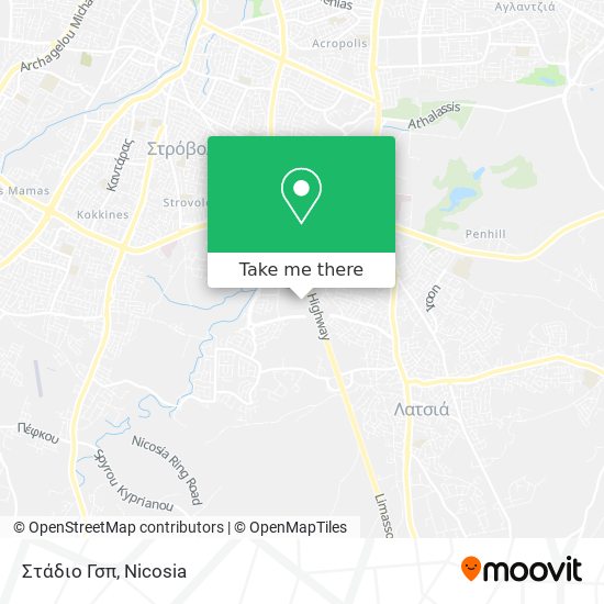 Στάδιο Γσπ map