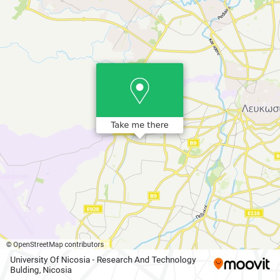 University Of Nicosia - Research And Technology Bulding map
