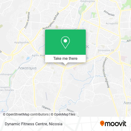 Dynamic Fitness Centre map