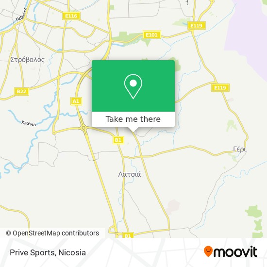Prive Sports map