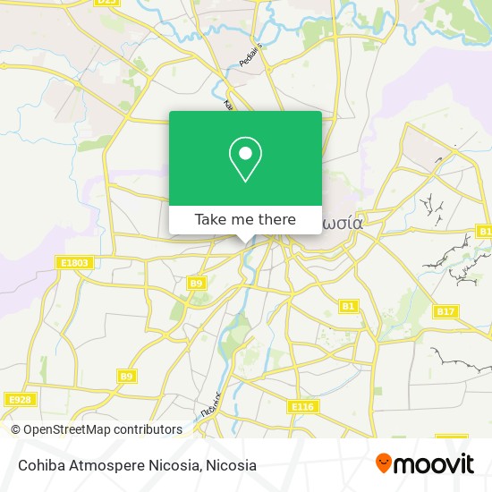 Cohiba Atmospere Nicosia map