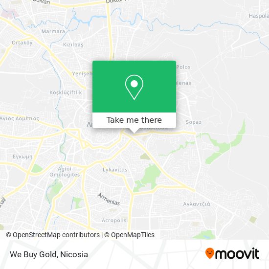 We Buy Gold map