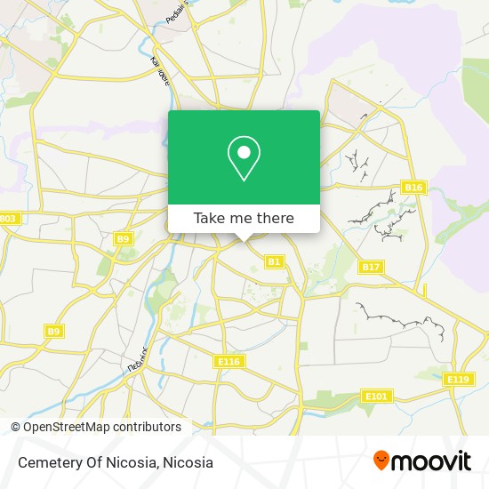 Cemetery Of Nicosia map