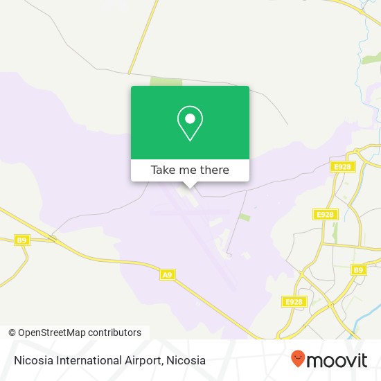 Nicosia International Airport map