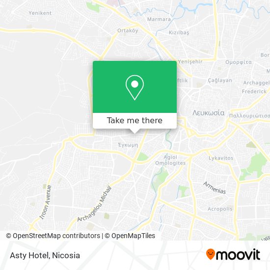 Asty Hotel map