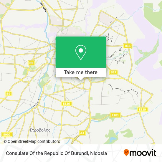 Consulate Of the Republic Of Burundi map