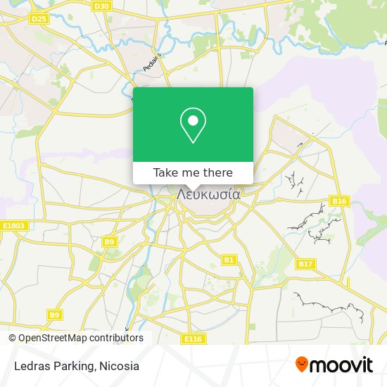 Ledras Parking map