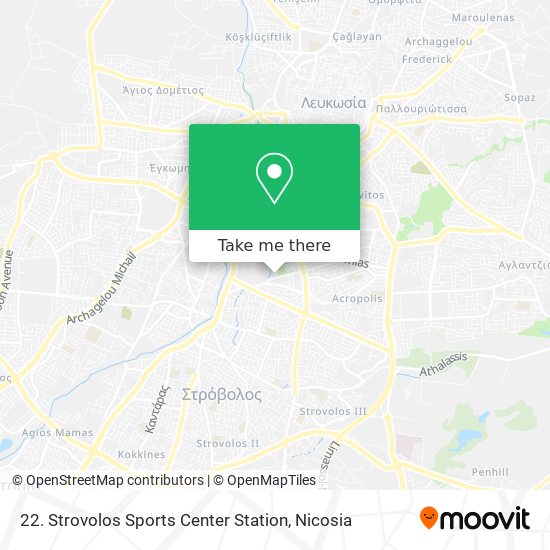 22. Strovolos Sports Center Station map