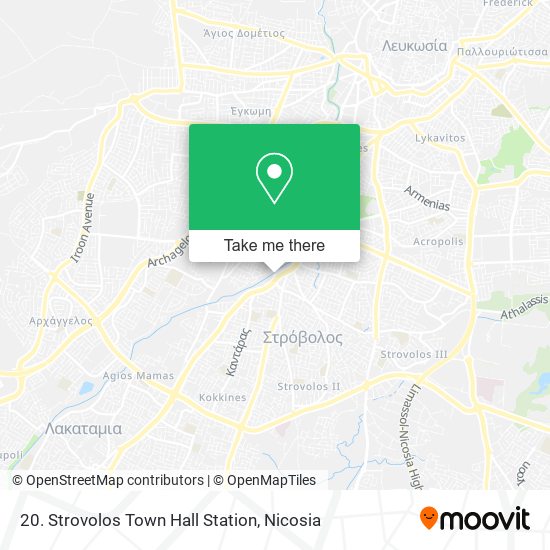 20. Strovolos Town Hall Station map