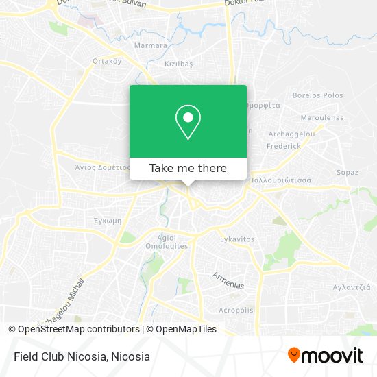 Field Club Nicosia map