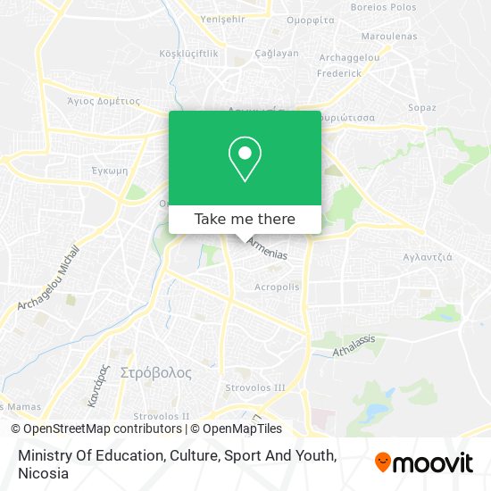 Ministry Of Education, Culture, Sport And Youth map
