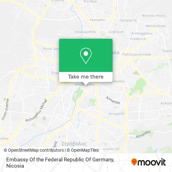 Embassy Of the Federal Republic Of Germany map