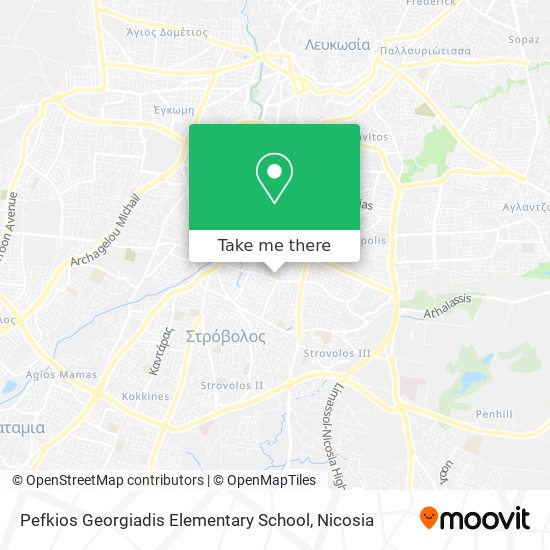 Pefkios Georgiadis Elementary School map