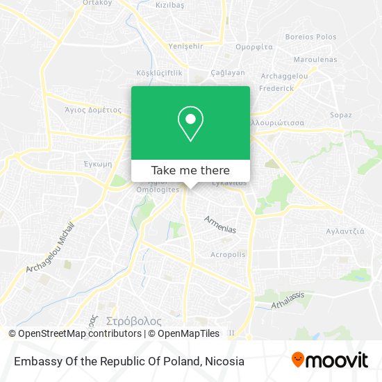 Embassy Of the Republic Of Poland map