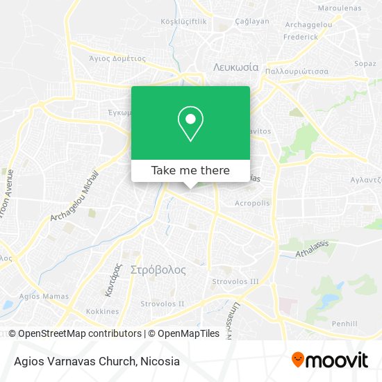 Agios Varnavas Church map