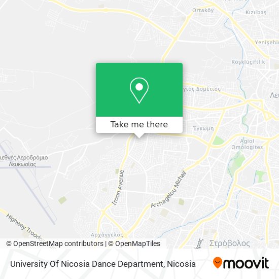 University Of Nicosia Dance Department map
