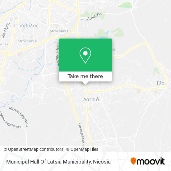 Municipal Hall Of Latsia Municipality map
