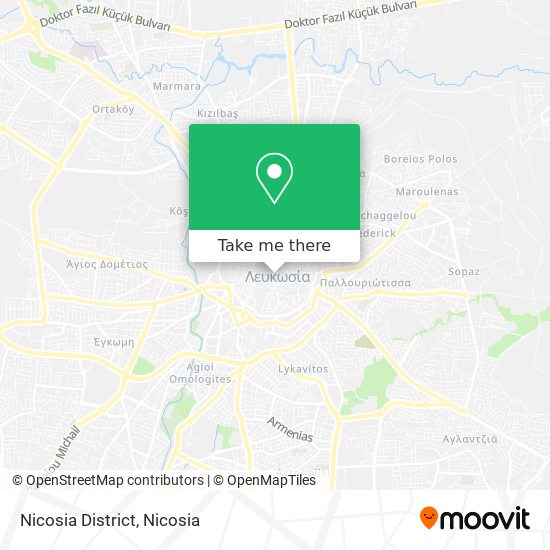 Nicosia District map