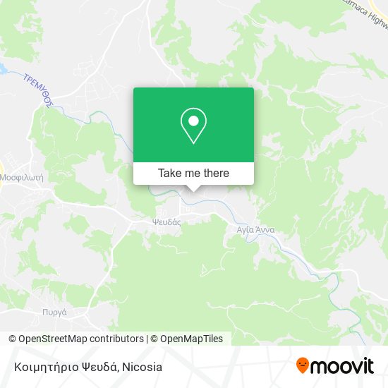 Κοιμητήριο Ψευδά map