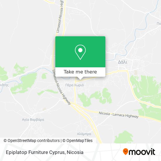 Epiplatop Furniture Cyprus map
