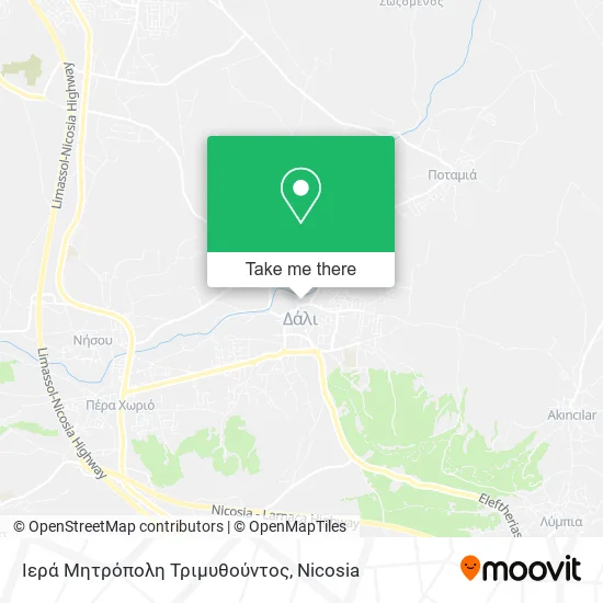Ιερά Μητρόπολη Τριμυθούντος map