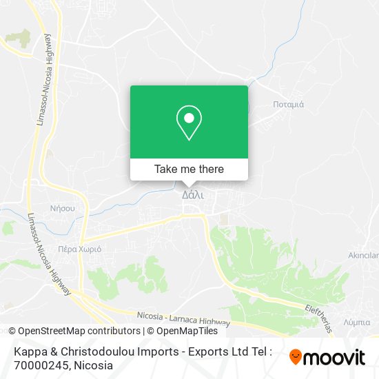 Kappa & Christodoulou Imports - Exports Ltd Tel : 70000245 map