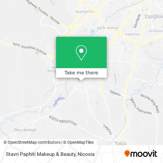 Stavri Paphiti Makeup & Beauty map