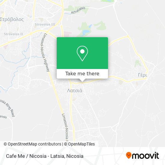 Cafe Me / Nicosia - Latsia map