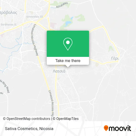 Sativa Cosmetics map