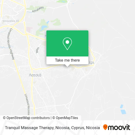 Tranquil Massage Therapy, Nicosia, Cyprus map