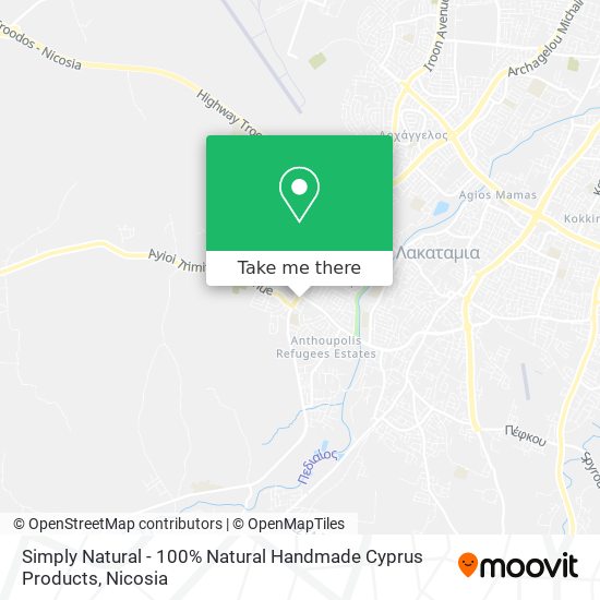 Simply Natural - 100% Natural Handmade Cyprus Products map