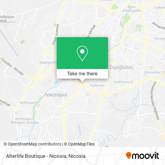 Alterlife Boutique - Nicosia map