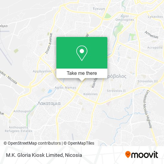 M.K. Gloria Kiosk Limited map