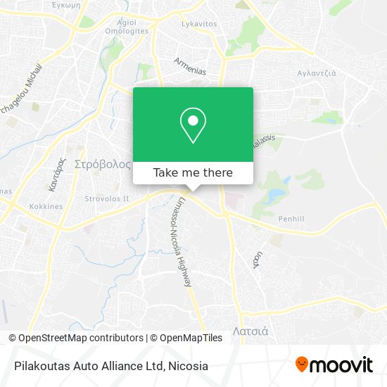 Pilakoutas Auto Alliance Ltd map