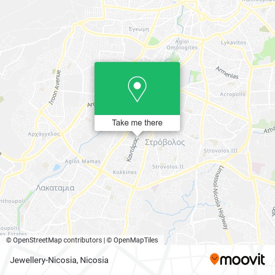 Jewellery-Nicosia map