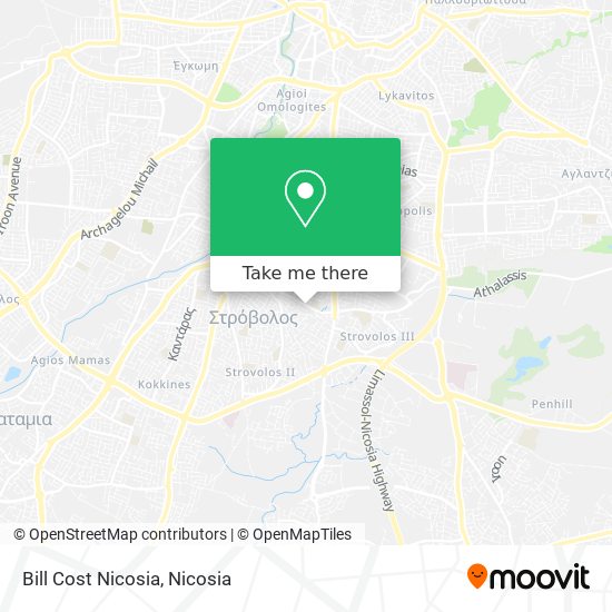 Bill Cost Nicosia map