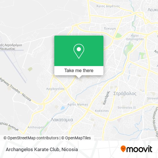 Archangelos Karate Club map