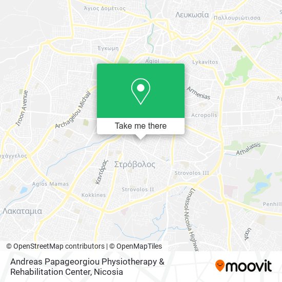 Andreas Papageorgiou Physiotherapy & Rehabilitation Center map