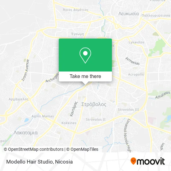 Modello Hair Studio map