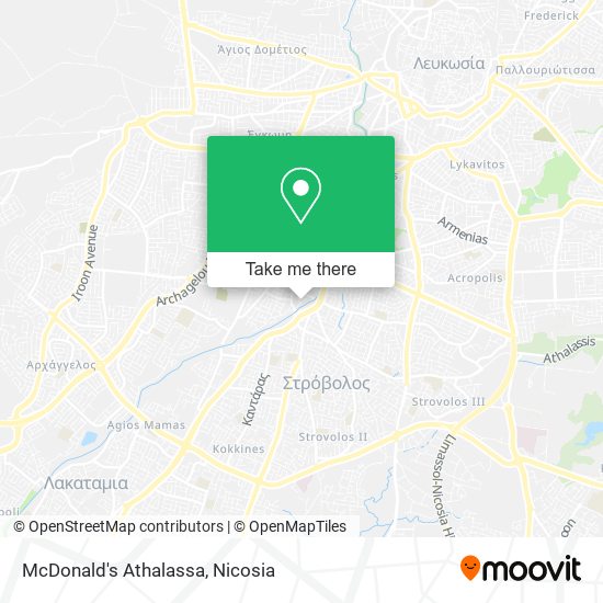 McDonald's Athalassa map