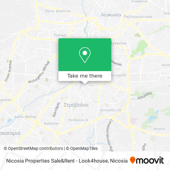 Nicosia Properties Sale&Rent - Look4house map