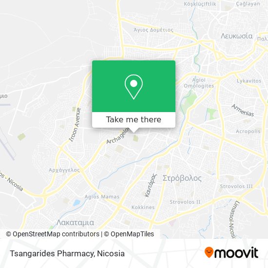 Tsangarides Pharmacy map