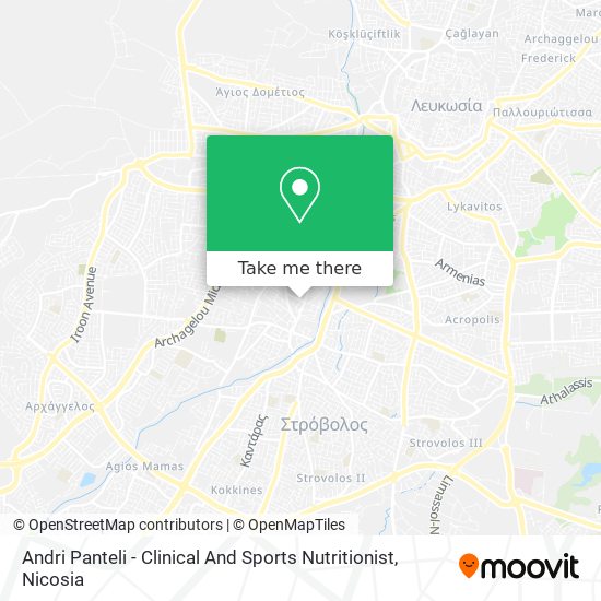 Andri Panteli - Clinical And Sports Nutritionist map