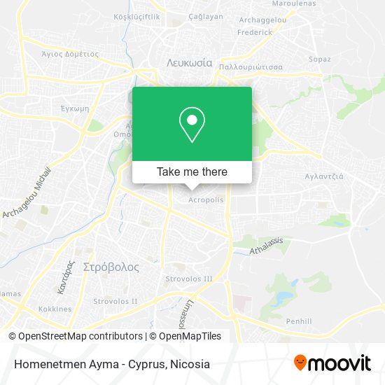 Homenetmen Ayma - Cyprus map